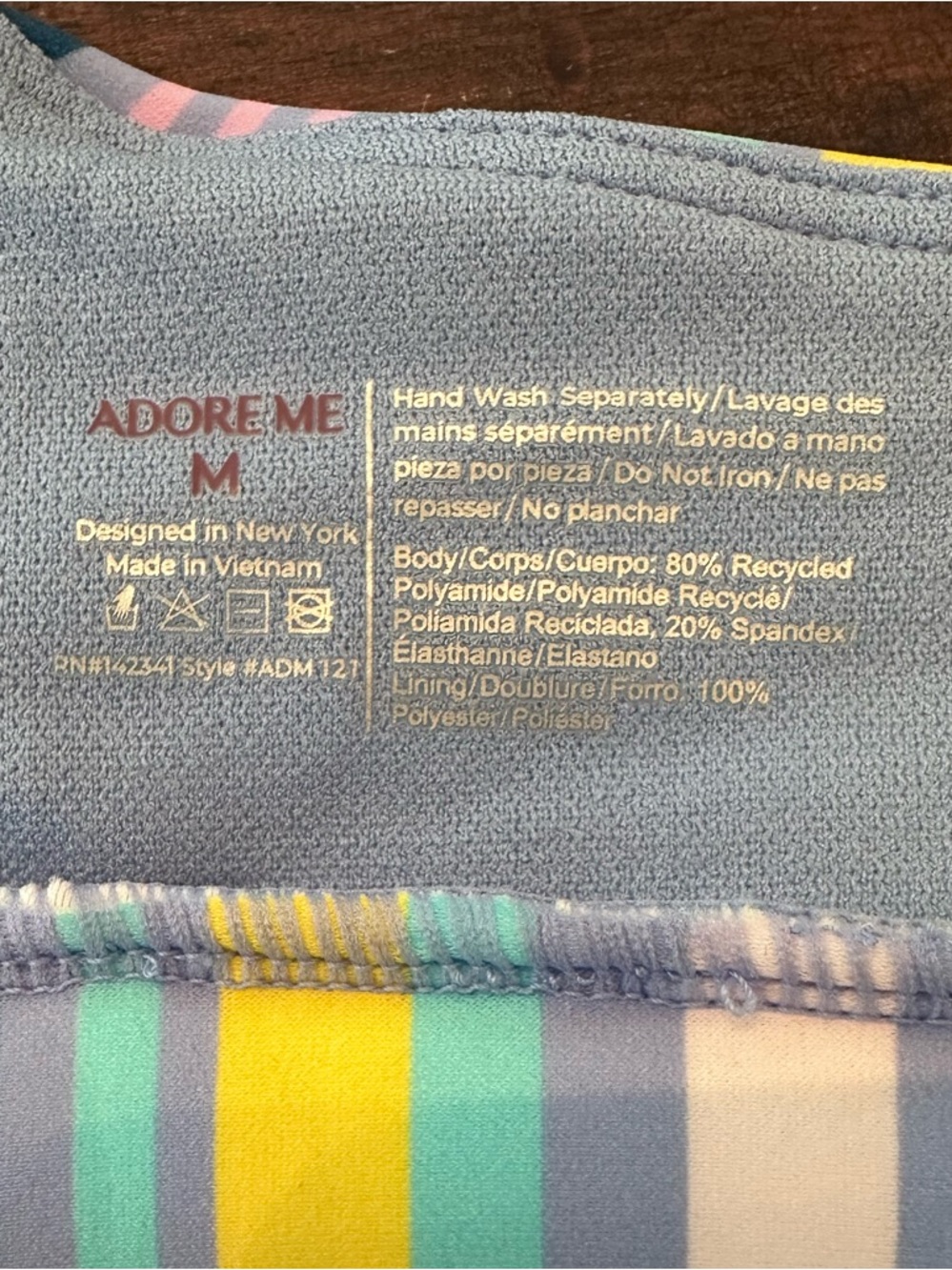 Adore Me Size Medium Rainey Swimwear Swim Top Bikini - Picture 4 of 7